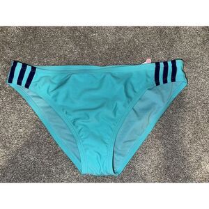ADIDAS SPORT HIPSTER BIKINI SWIM BOTTOM  Large BLUE AND Blue New With Tags #312